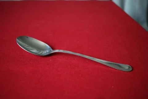 Spoon on the table Stock Photos