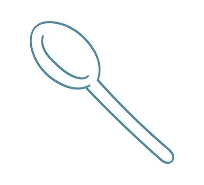 Spoon, teaspoon, table spoon illustration isolated Stock Illustration