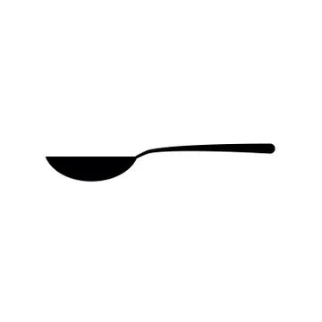 Spoon vector icon. black spoon sign, logo Stock Illustration