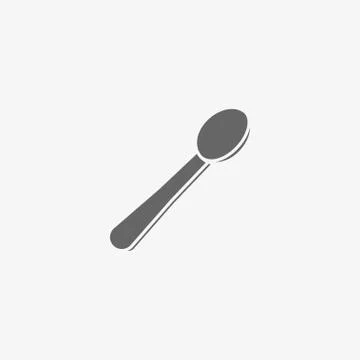 Spoon vector icon Stock Illustration