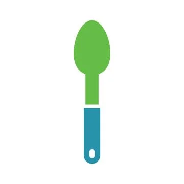 Spoon vector icon logo design Ilustração Stock