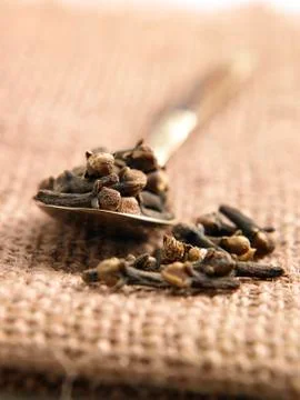 Spoonful of Cloves Stock Photos