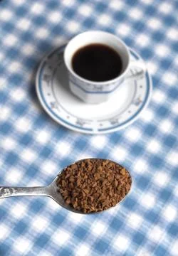 Spoonful  of cofee Stock Photos