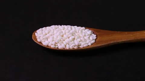 Spoonful of glutinous rice, rotating Stock Footage 312975430