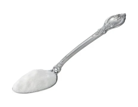 Spoonful of sugar isolated Stock Photos