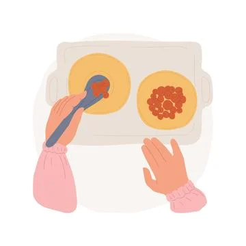 Spooning objects isolated cartoon vector illustration. Stock Illustration
