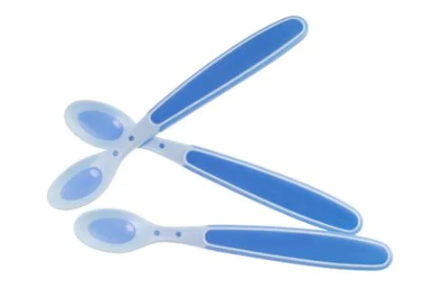 Spoons for babies Stock-Fotos