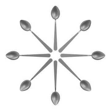 Spoons in a circle 스톡 일러스트