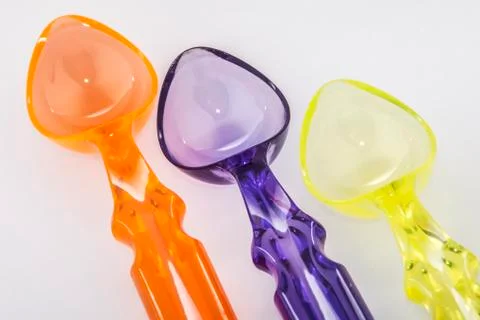 Spoons colored Stock Photos