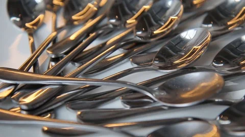 Spoons. Stock Footage 99692623