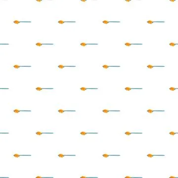 Spoons holding medication syrup vector seamless pattern Stock Illustration