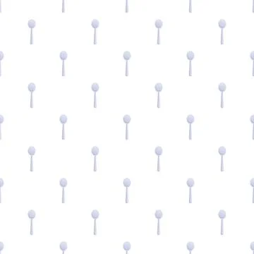 Spoons pattern forming seamless kitchen utensil background Stock Illustration