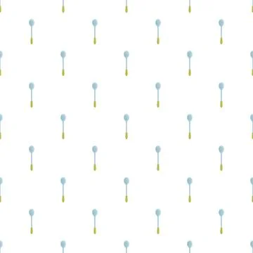 Spoons seamless pattern creating kitchen utensil background イラスト素材