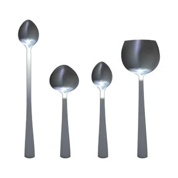 Spoons set. Stock Illustration