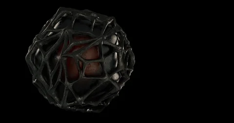 Spore Organic 3D Animation Loop 3 Stock Footage 114378438