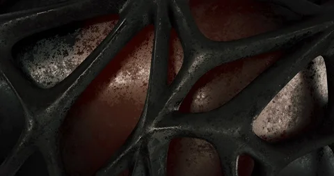 Spore Organic 3D Animation Loop 1 Stock Footage 114378696