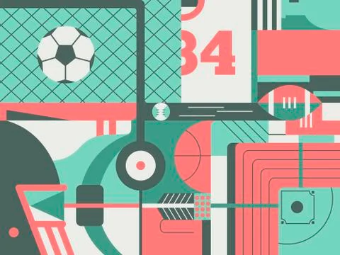 Sport abstract background Stock Illustration