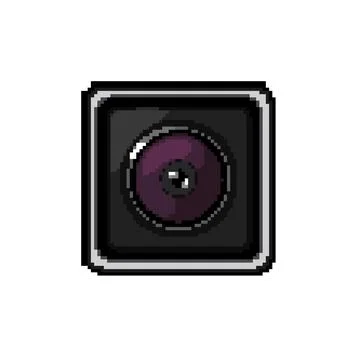 Sport action camera pixel art vector illustration 스톡 일러스트