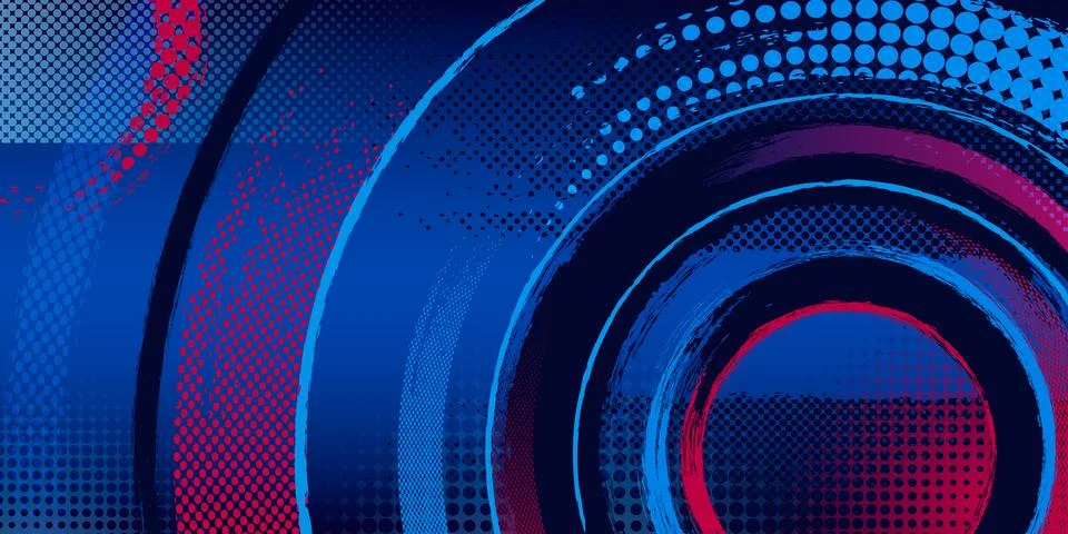 Sport background with circular halftone patterns イラスト素材