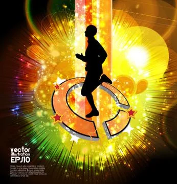 Sport background Stock Illustration