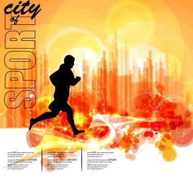 Sport background Stock Illustration