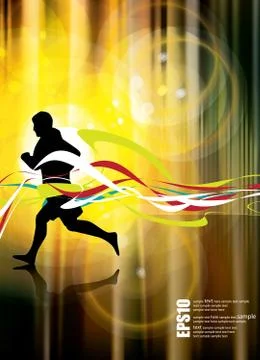 Sport background 库存插图