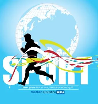 Sport background Stock Illustration