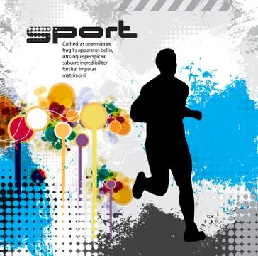 Sport background 스톡 일러스트