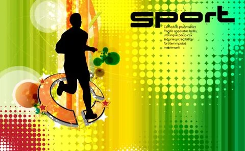 Sport background Stock Illustration