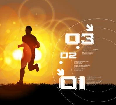 Sport background Stock Illustration