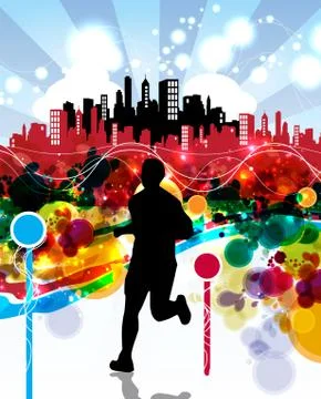 Sport background Stock Illustration