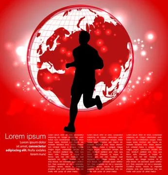 Sport background Stock Illustration