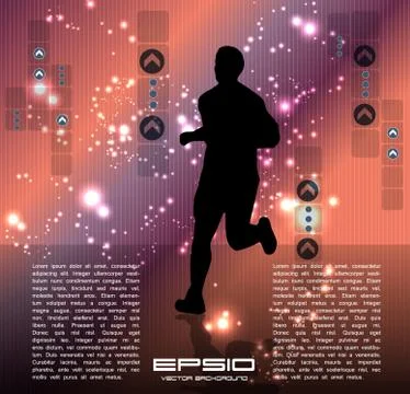 Sport background Stock Illustration