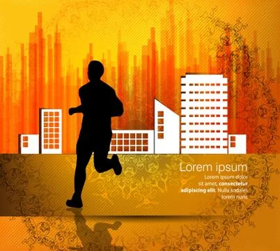 Sport background Stock Illustration