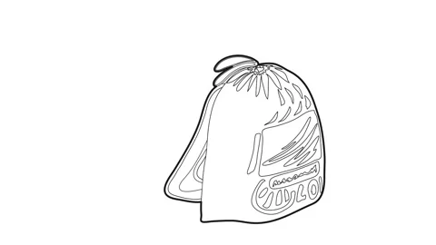 Sport backpack icon animation Video stock 161044452
