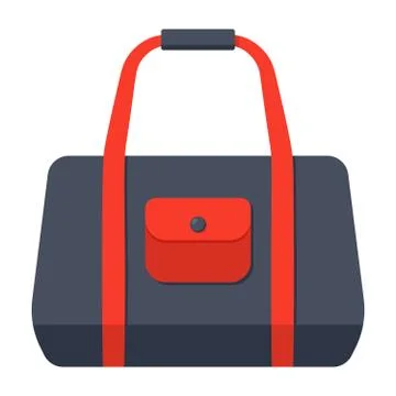 Sport Bag Vector Icon Stock Illustration