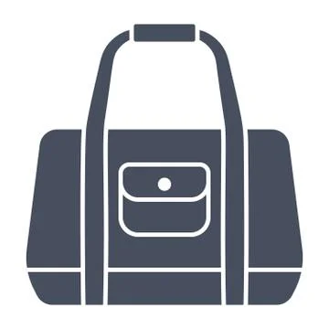 Sport Bag Vector Icon Stock Illustration
