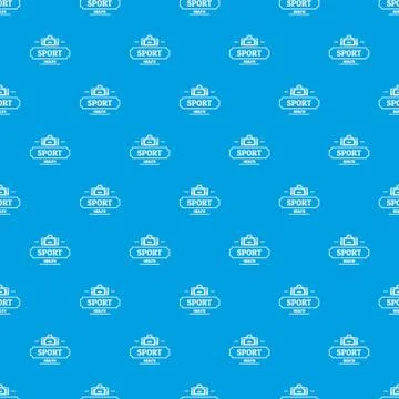 Sport bags pattern vector seamless blue 스톡 일러스트