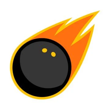 Sport ball fire squash Stock-Illustration