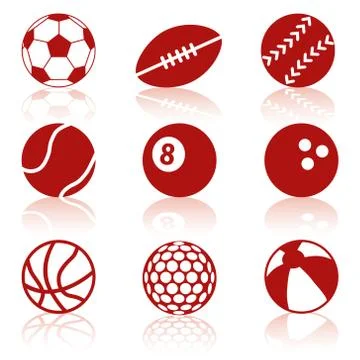 Sport balls Stock Illustration