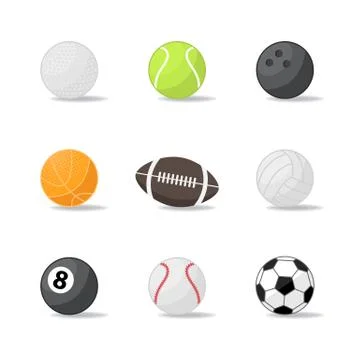Sport balls Stock Illustration