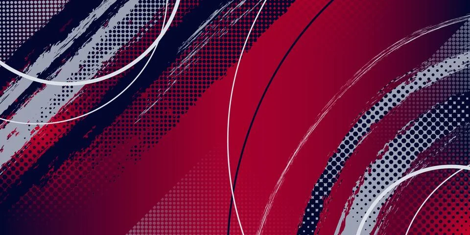 Sport banner background with halftone pattern Stock Illustration