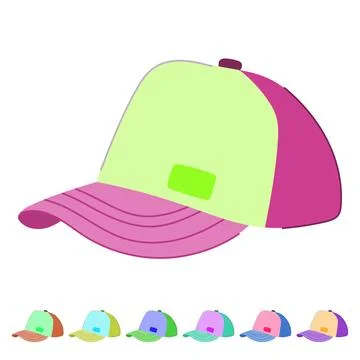 Sport baseball cap vector cartoon graphic Illustrazione stock