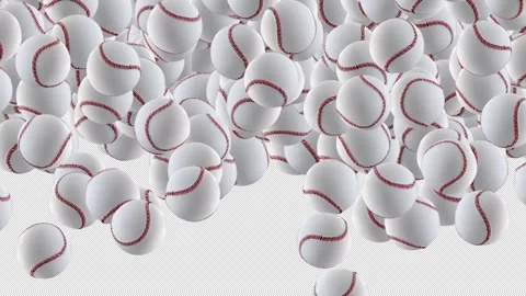 Sport Baseball Transition element with alpha channel. Stock Footage 305229216