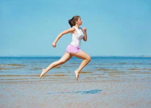 Sport on the beach Stock Photos