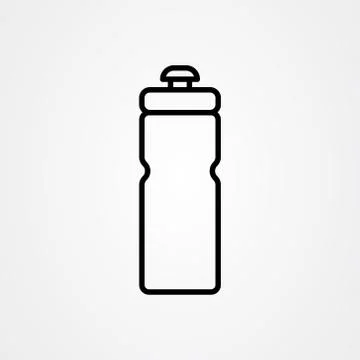 Sport bottle icon flat vector design Stock Illustration