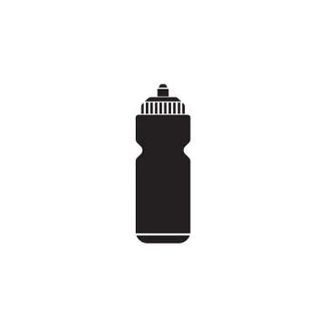 Sport bottle water solid icon, hydro flask Illustrazione stock
