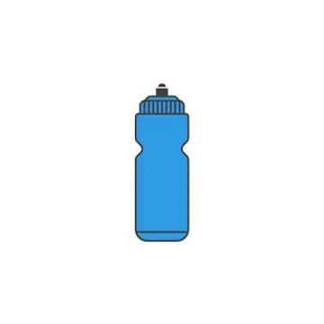 Sport bottle water solid icon, hydro flask Stock Illustration