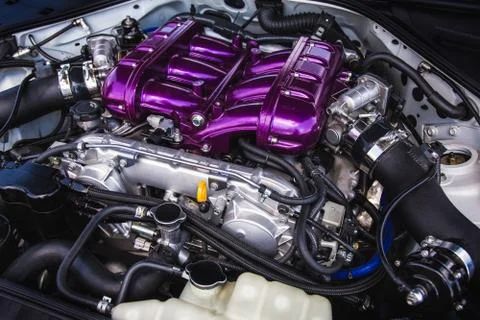 Sport car engine Stock-Fotos