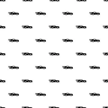 Sport car pattern vector seamless Stock Illustration
